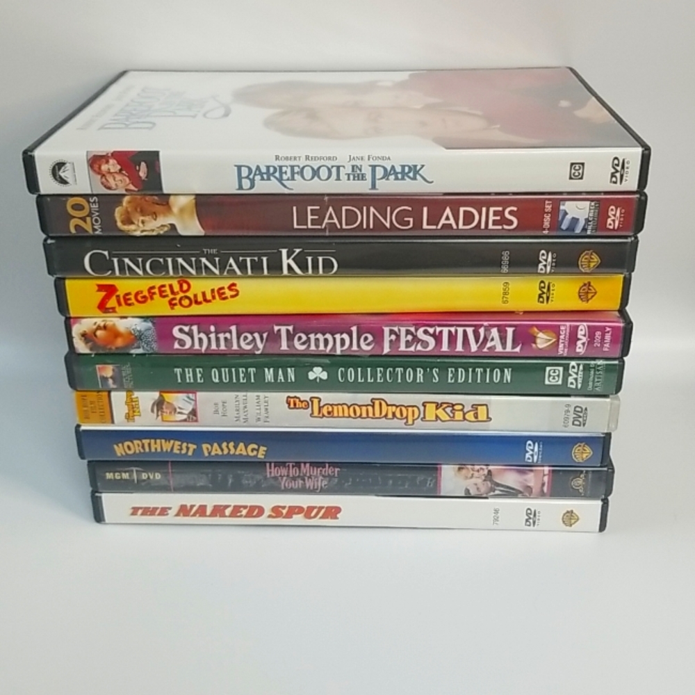 10 Classic Movie DVD Lot. (32 Movies in Total)
